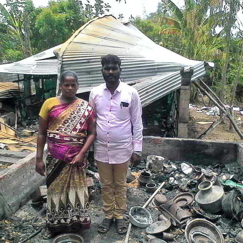 Hindu activists also burned down the house and church of this Indian pastor.