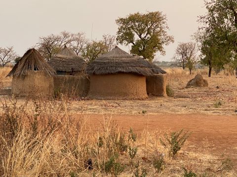 A home in a rural village in Togo