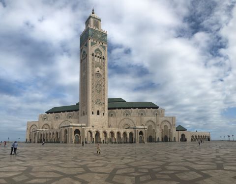 The large mosque in Casablanca, Morocco