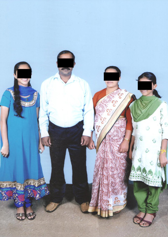 Kollol and his wife were beaten and forced to perform a Hindu ritual. Their two teenage daughters were beaten after trying to stop the radical Hindus.
