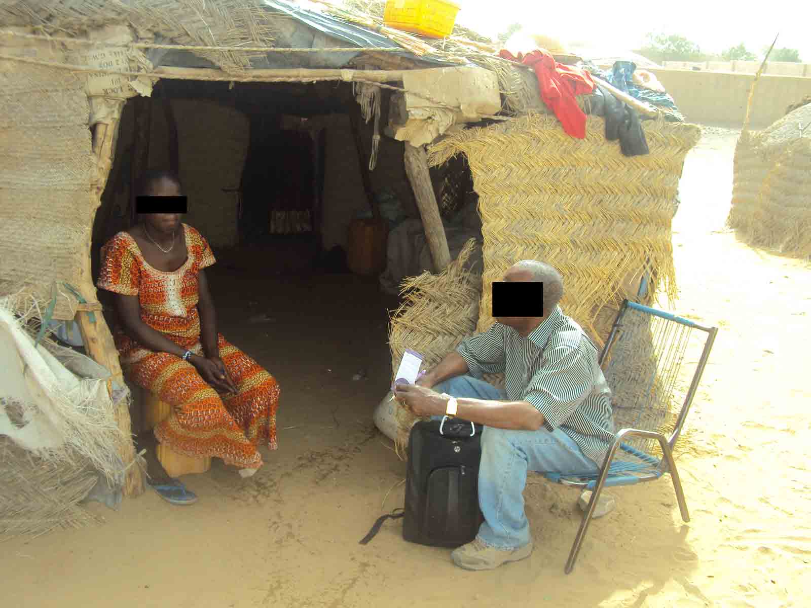 Caption: Christians who had returned to the North are now fleeing again.