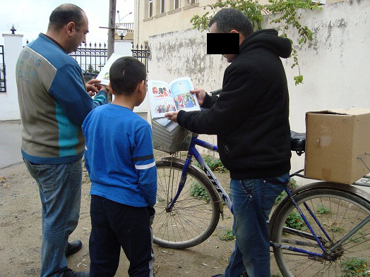 An evangelist shares the gospel in Central Asia.