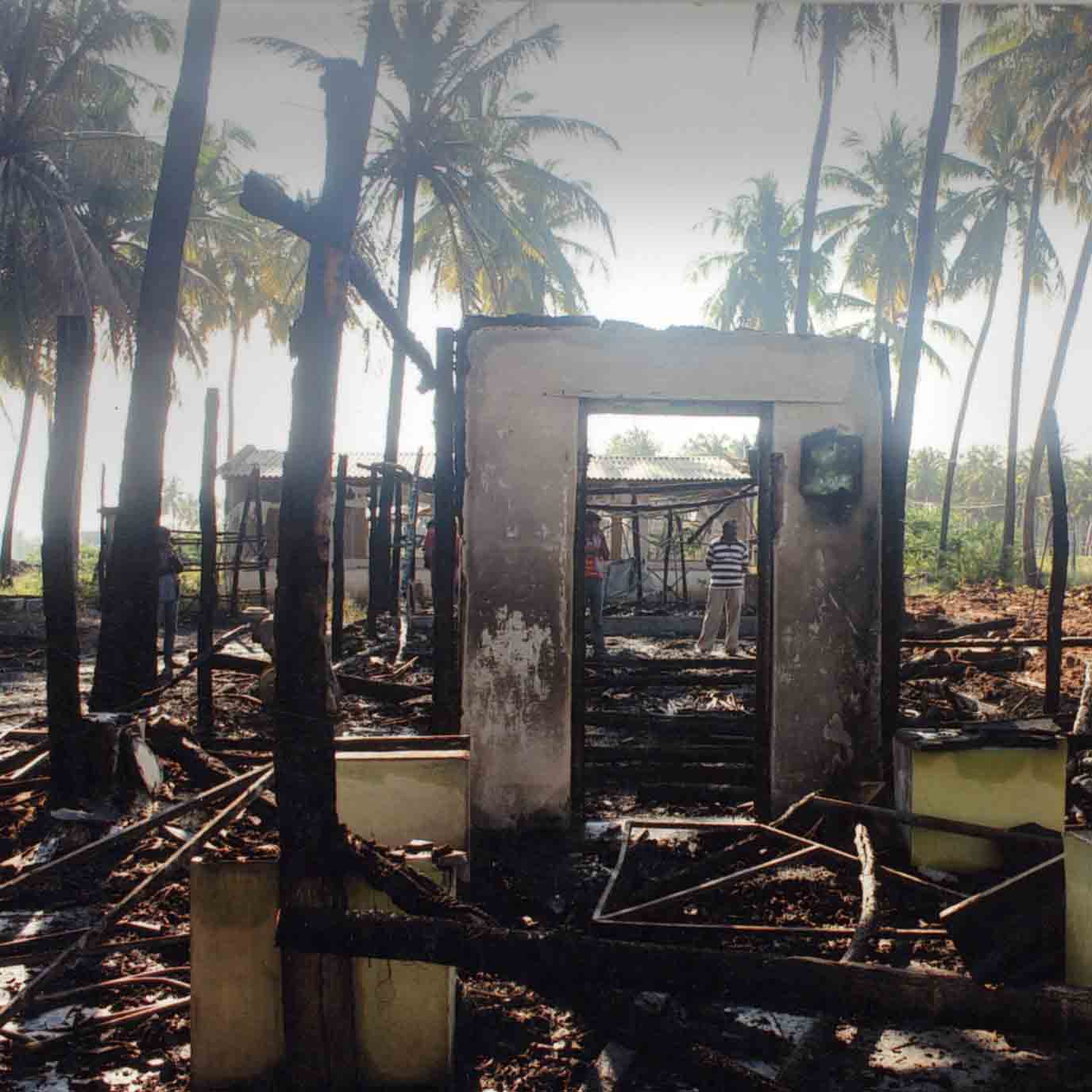 This church was also burned by Hindu activists.