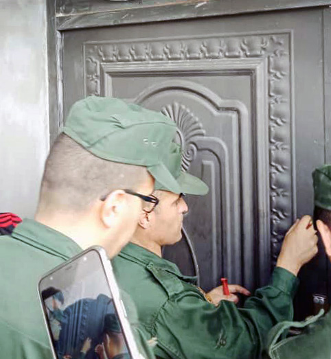 Police placed a seal on the door of this church and several others in the region last year.