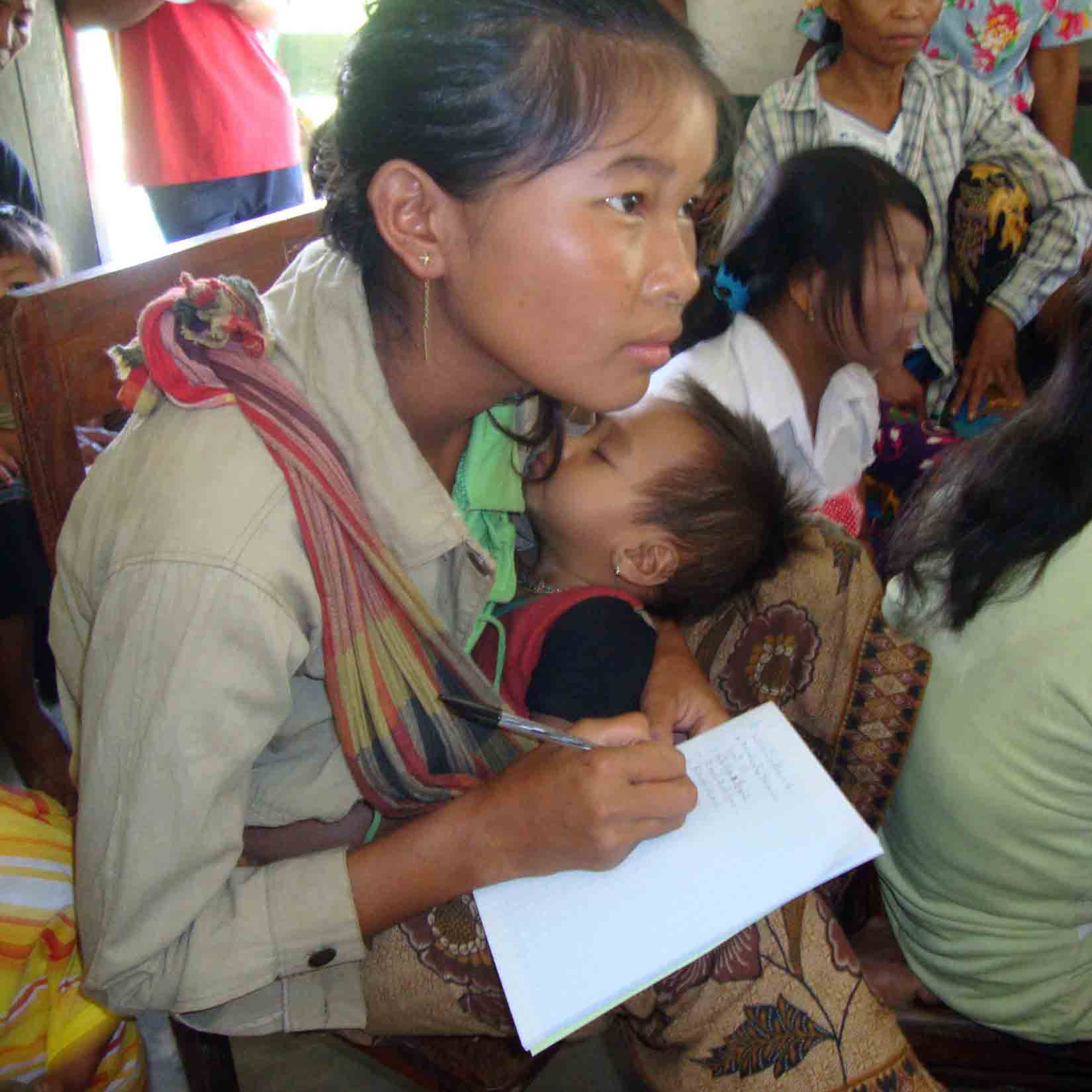 Sri's mother-in-law beat her severely for her faith in Christ.