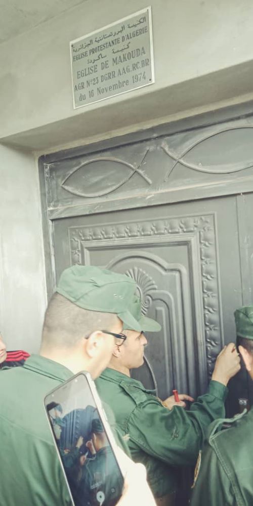 Algerian Officers Close a Church in 2019