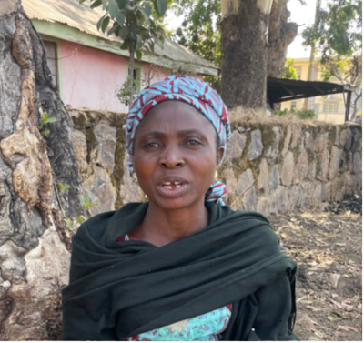 Victoria lost her husband in an Islamist attack and now struggles to provide for her family.