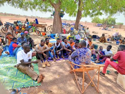 A gathering of Burkinabe Christians.