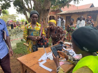 Thousands of Congolese like these women have been displaced by violent Islamists in the eastern DRC.