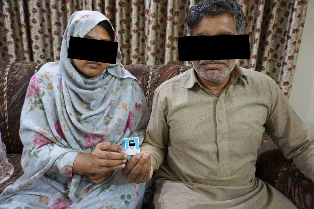 The kidnapped 16-year-old in this photo is now safely back with her family.