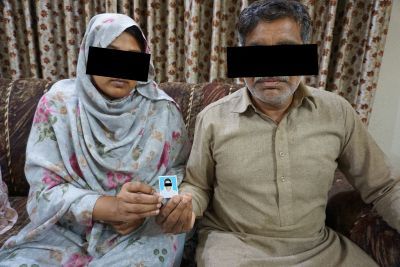 The kidnapped 16-year-old in this photo is now safely back with her family.