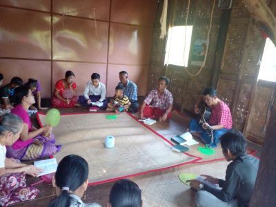 Christians in Myanmar meet for worship and fellowship.