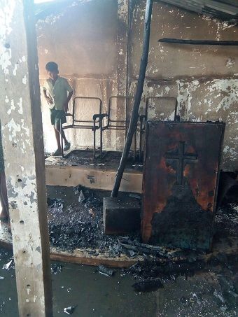 Hindu extremists have burned churches and homes in efforts to suppress Christianity.