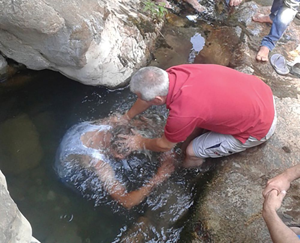 Baptisms of Christian converts from Islam are often conducted covertly in the Middle East.