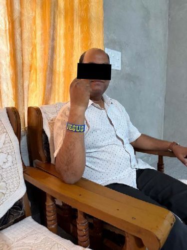 This pastor, whose church had to stop meeting because of surveillance and threats by Hindu radicals, wears a wristband with the name of Jesus. "That is my identity and faith," he said. "I am not ashamed."