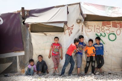 Lebanon was flooded with Syrian refugees like these boys during its civil war. Some refugees also fled religious persecution.