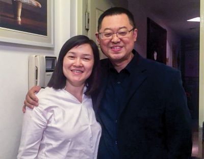 This photo shows Pastor Wang Yi with his wife before his imprisonment. His family has had severely limited access to information about Wang's condition in prison.
