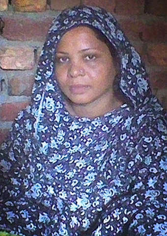 Asia Bibi's photo was taken during a visit to her prison cell.
