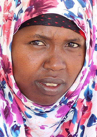 A Somali refugee woman in Kenya. Many have fled Somalia's violence.