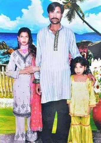 A family photo of Shahzad and his wife, Shama, who were violently killed in Pakistan after the Christian couple was rumored to have desecrated a Quran.