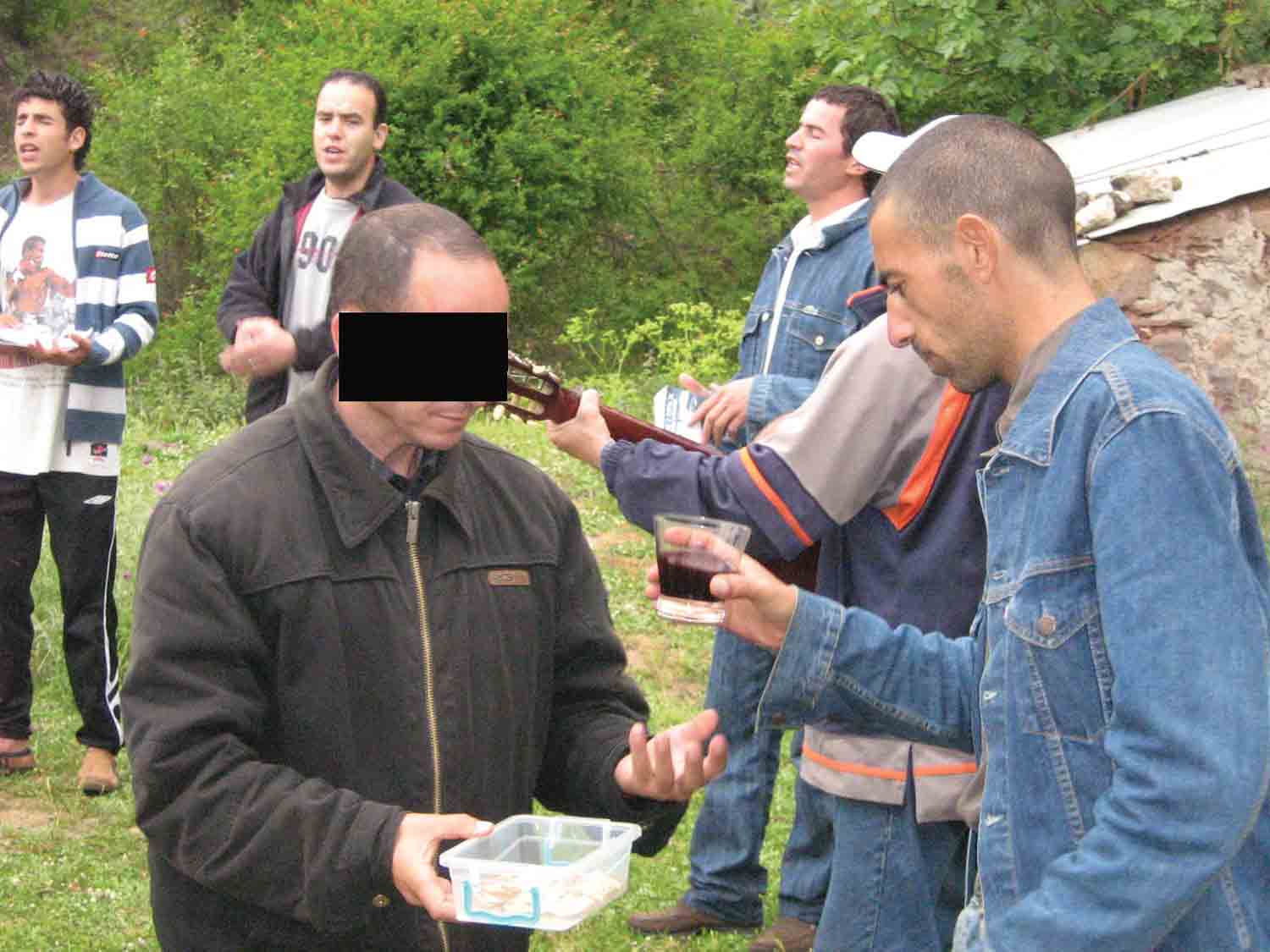 Christians in one group met in the mountains for communion.