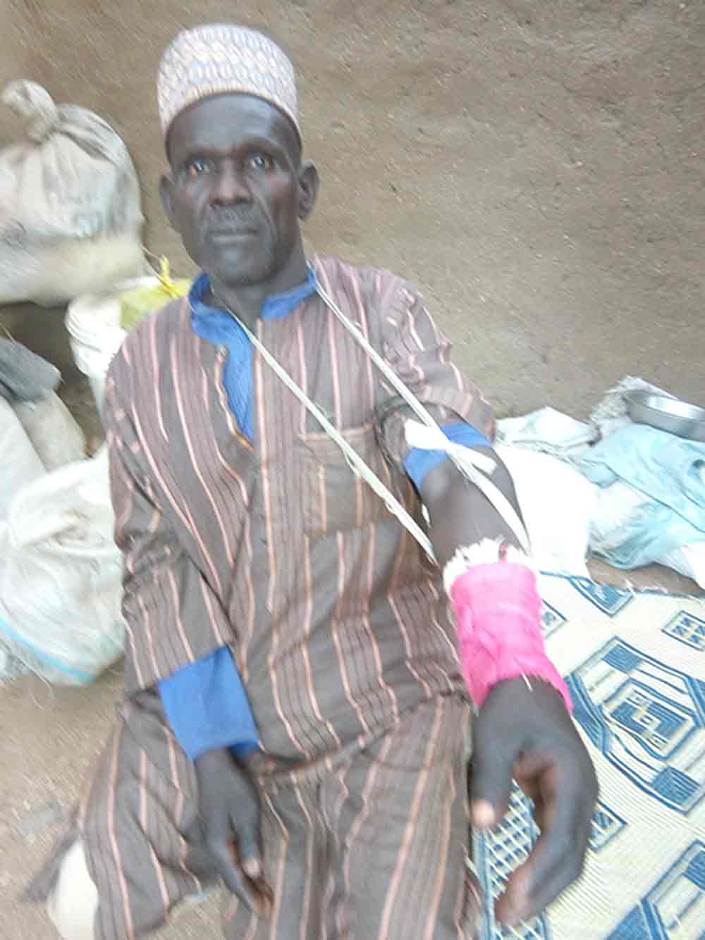 This pastor was injured as he fended off attackers.