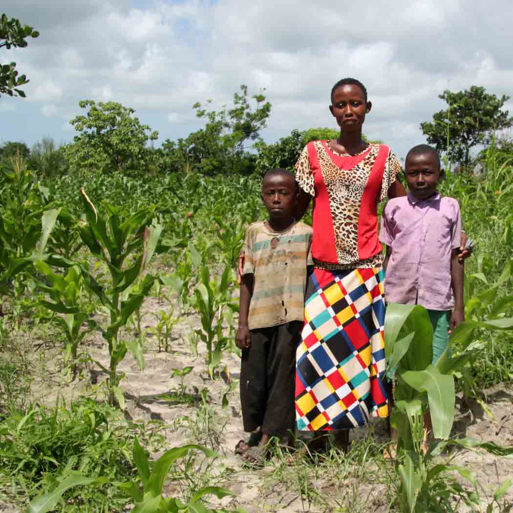 Naomi recovered enough after the death of her husband to continue to farm her land.