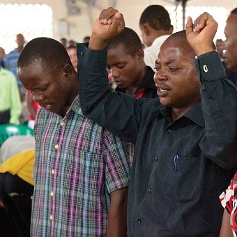 Worshippers in Zanzibar