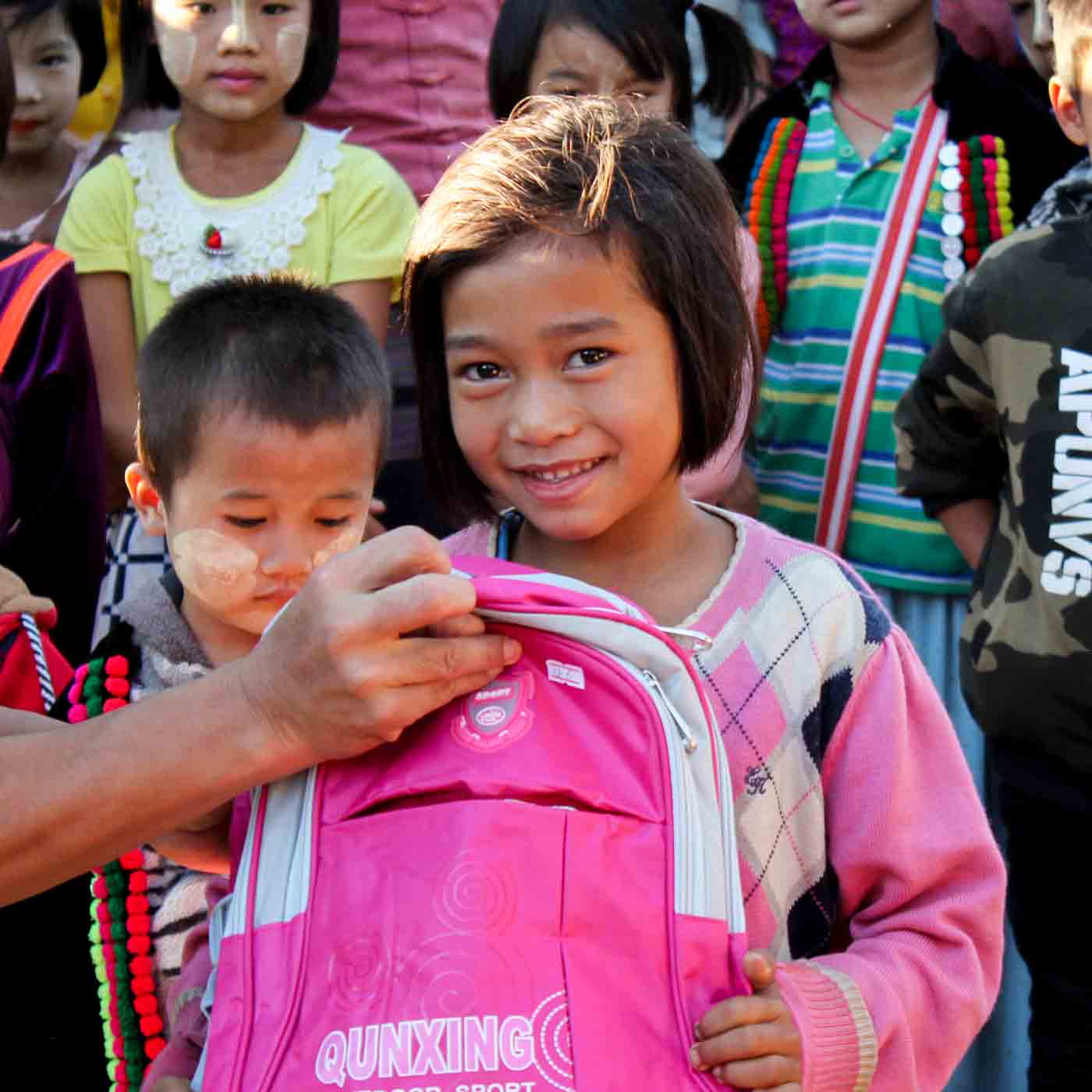 VOM serves children in Myanmar with the gift of Christmas Care packs.