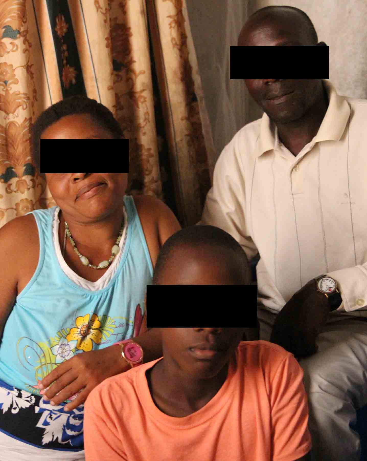 Yassin and his family have been living separately after their house was burned down.