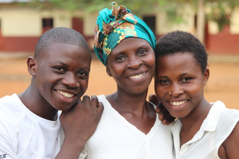 Doreka and her children are happier now in their own home.