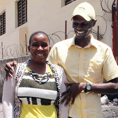 Diana and her husband, Austin, who was also injured in the Sunday morning service.
