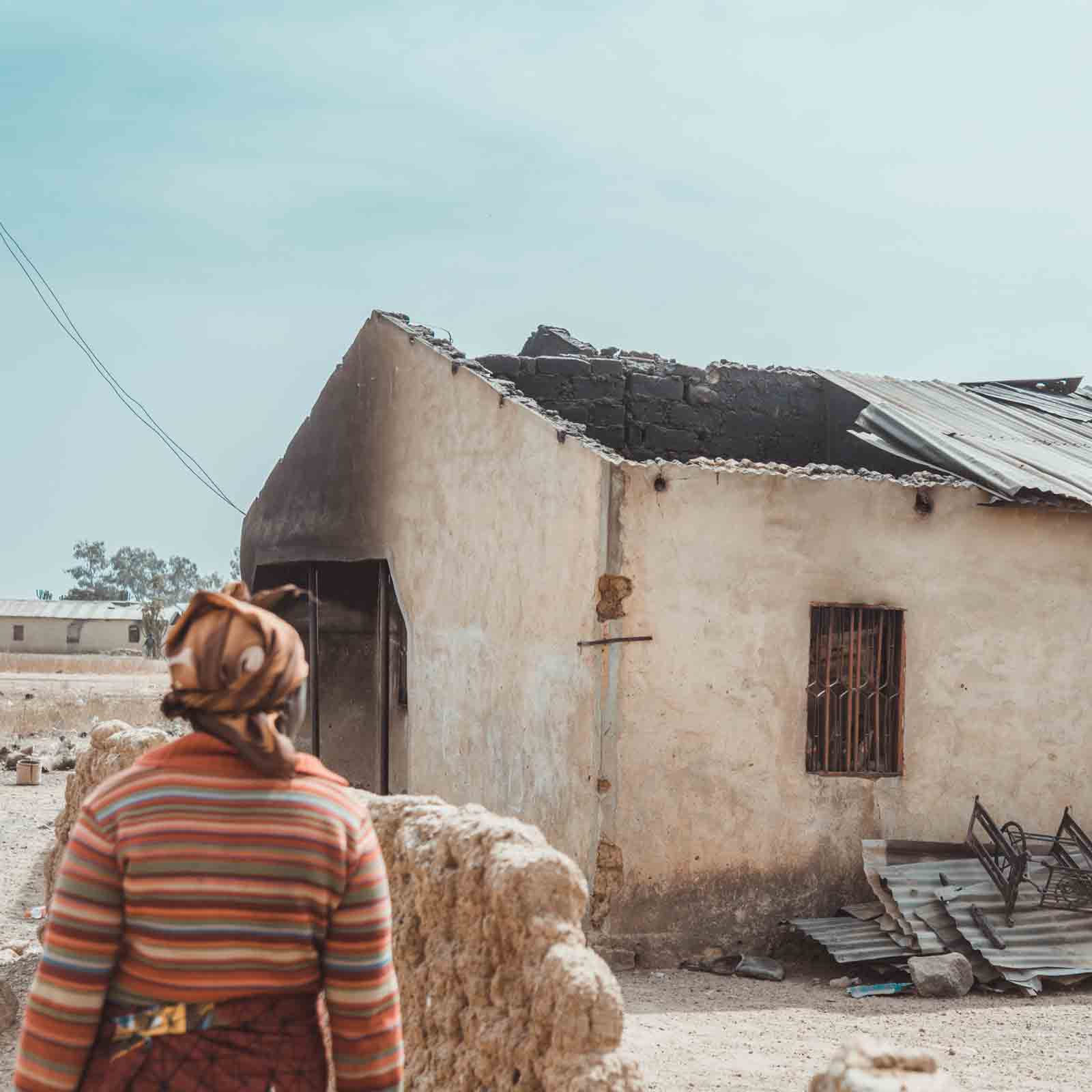 Yet another village destroyed in an Islamic attack.