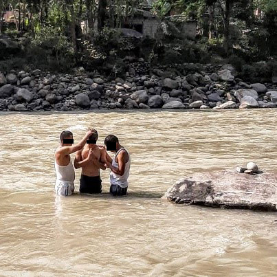 Unnat was baptized after escaping from his father's home.