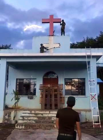 The Wa Army destroyed churches in the region in 2018.