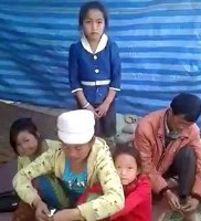 This family was removed from their village by force after they became Christians.