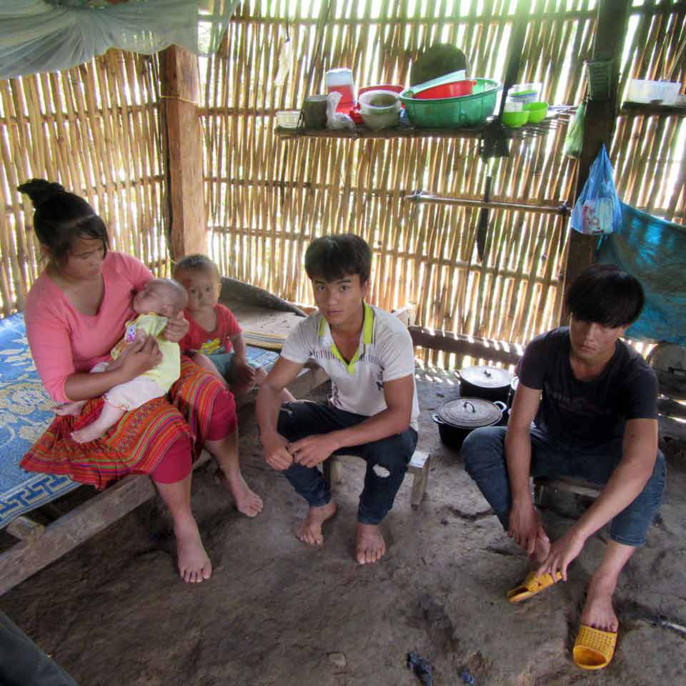 This family of 5 were displaced from their home.