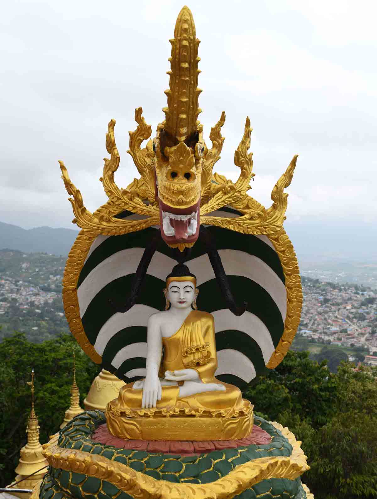 Buddhism has a strong hold in Myanmar.