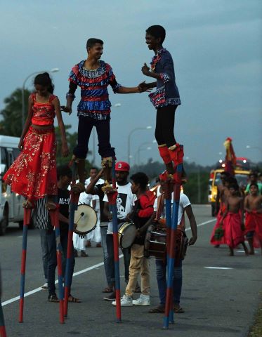 A religious celebration in Sri Lanka.