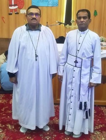 Assistant Pastor William Sirai (left) was killed and Pastor Patrick Naeem (right) injured following a shooting.