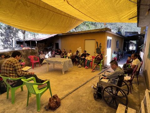 Flavio's family are the only Christians in their village.