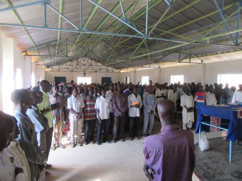 A Sudanese pastor has been arrested after Muslim extremists attacked his church during a worship gathering.
