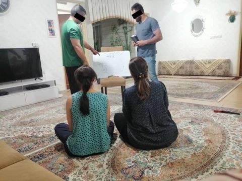 A training session for Iranian Christians	