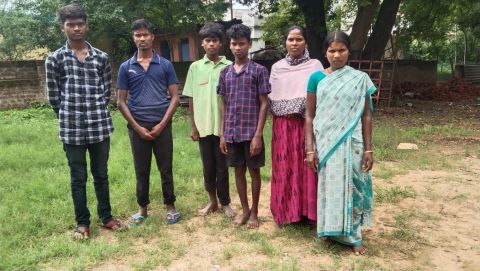 One of two Christian family recently  kicked out of their village due to their faith in Jesus Christ.