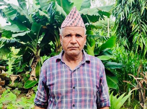 Krishna Prasad's son kicked him out of his home after learning of his Christian faith.