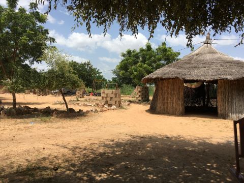 A typical home in rural Burkina Faso