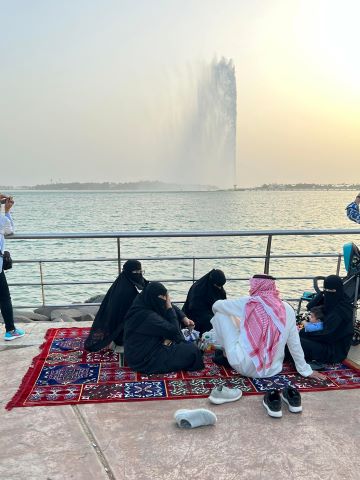 A family gathering in a Gulf nation.