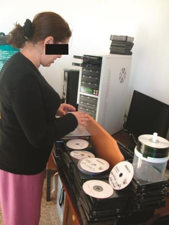 An Algerian woman is helping with the production of Christian gospel materials.