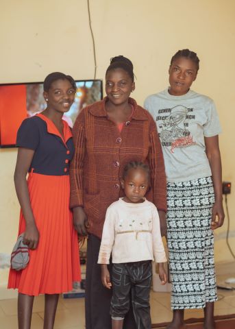 Sade and her daughters.