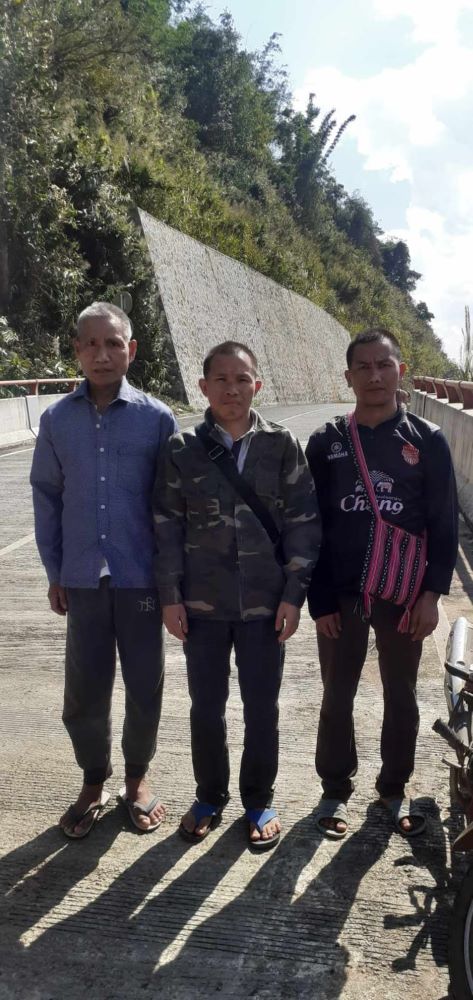 Laotian authorities arrested these men for building a church.